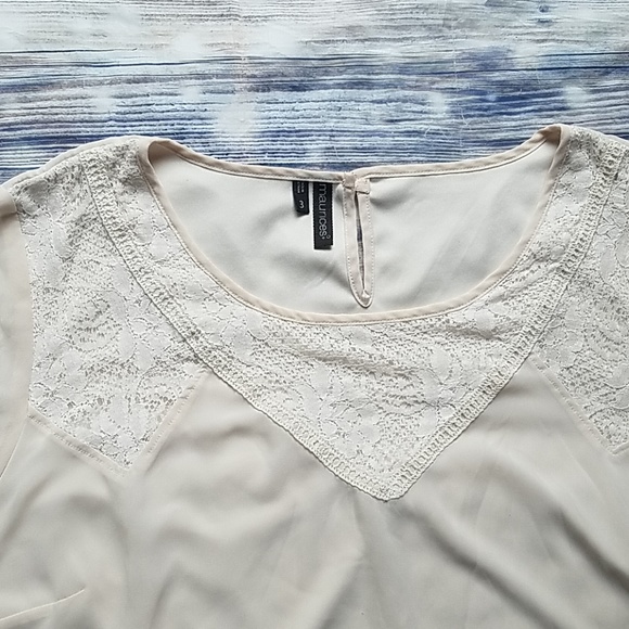 Maurice's Plus Size Cream Dress Top - Picture 3 of 8